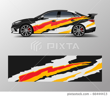 modern stripe for racing car wrap, sticker, and modern stripe for racing car wrap, sticker, and 66444413