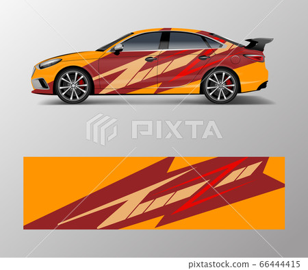 Sport car racing wrap design. vector design. Sport car racing wrap design. vector design. 66444415