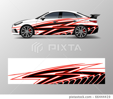 graphic abstract racing designs for vehicle 66444419