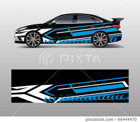 abstract Racing graphic vector for sport car wrap 66444470