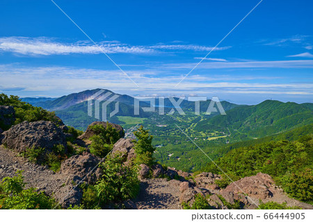 從近畿山頂（神山，大涌谷，蘆之湖，三國，仙石原）的南面景色 66444905