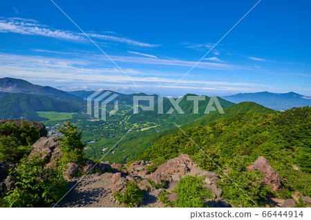 從近畿山頂（神山，大涌谷，蘆之湖，三國，仙石原）的南面景色 66444914