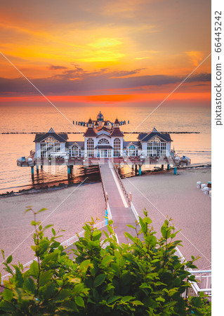 Sellin Pier at sunrise, Baltic Sea, Germany 66445242