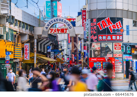 俯瞰Amaya橫町的日本東京城市景觀 俯瞰Amaya橫町的日本東京城市景觀 66445676
