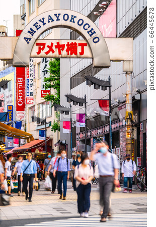俯瞰Amaya橫町的日本東京城市景觀 66445678