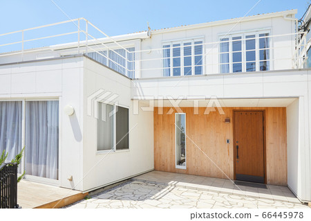 Building entrance two-family house single house Building entrance two-family house single house 66445978