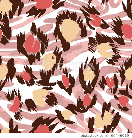 Leopard Camouflage Seamless Vector Pattern Design