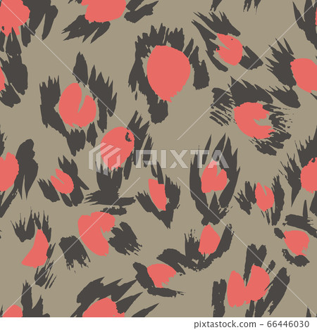 Vector abstract seamless pattern with doodle... - Stock Illustration ...