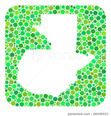 Map of Guatemala - Dotted Mosaic with Hole Map of Guatemala - Dotted Mosaic with Hole 66446431