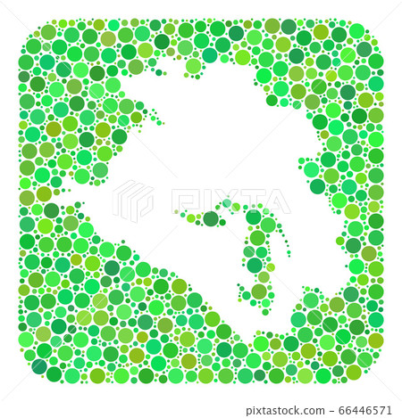 Map of Krasnodarskiy Kray - Dotted Mosaic with Subtracted Space Map of Krasnodarskiy Kray - Dotted Mosaic with Subtracted Space 66446571