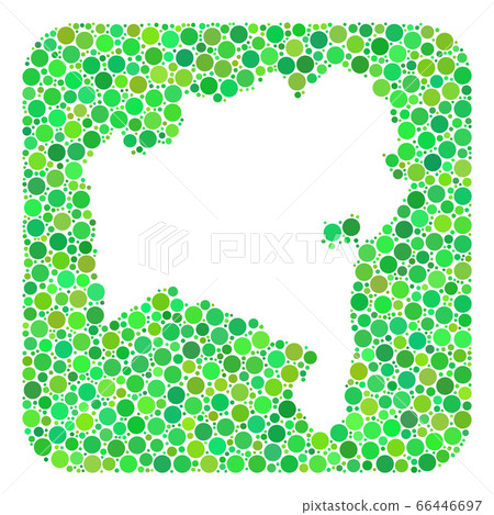 Map of Bahia State - Dotted Collage with Hole Map of Bahia State - Dotted Collage with Hole 66446697