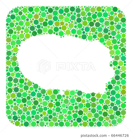 Map of Terceira Island - Dotted Mosaic with Hole Map of Terceira Island - Dotted Mosaic with Hole 66446726