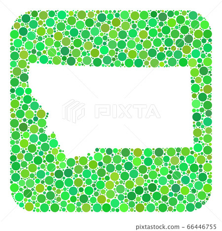 Map of Montana State - Dotted Collage with Stencil Map of Montana State - Dotted Collage with Stencil 66446755