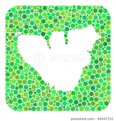 Map of Moorea Island - Dotted Collage with Subtracted Space Map of Moorea Island - Dotted Collage with Subtracted Space 66447252