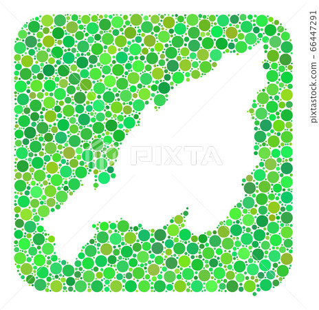 Map of Nagaland State - Dotted Mosaic with Hole Map of Nagaland State - Dotted Mosaic with Hole 66447291