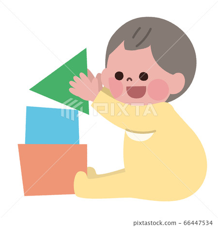 嬰兒快樂地玩Tsumiki 66447534