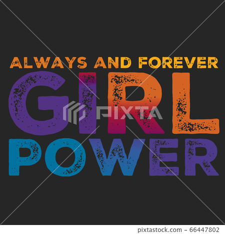 Girl power text, feminism slogan. Black inscription for t shirts, posters and wall art. Feminist sign handwritten with ink and brush. on a black background. Girl power text, feminism slogan. Black inscription for t shirts, posters and wall art. Feminist sign handwritten with ink and brush. on a black background. 66447802
