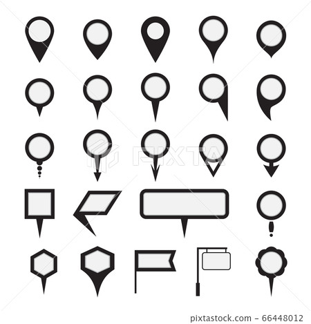 Set of map pointers icons. Vector illustration - Stock Illustration ...