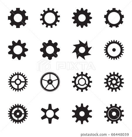 Cogwheel icon set. Vector illustration Cogwheel icon set. Vector illustration 66448039