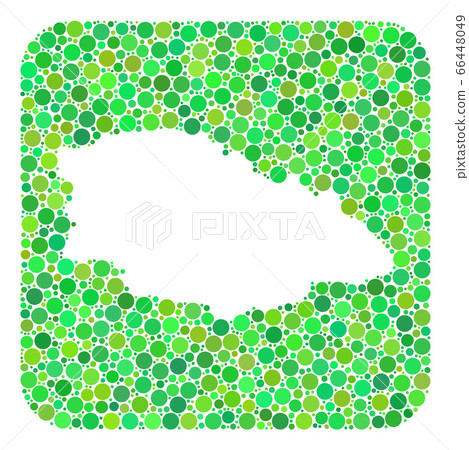 Map of Gozo Island - Dotted Collage with Subtracted Space Map of Gozo Island - Dotted Collage with Subtracted Space 66448049