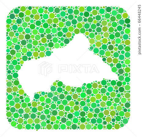 Map of Central African Republic - Dotted... - Stock Illustration ...