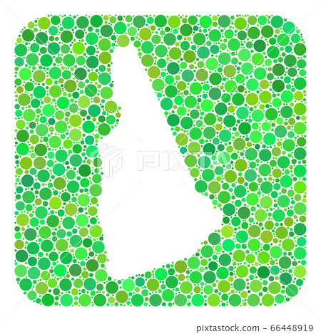 Map of New Hampshire State - Dotted Collage with Subtracted Space Map of New Hampshire State - Dotted Collage with Subtracted Space 66448919