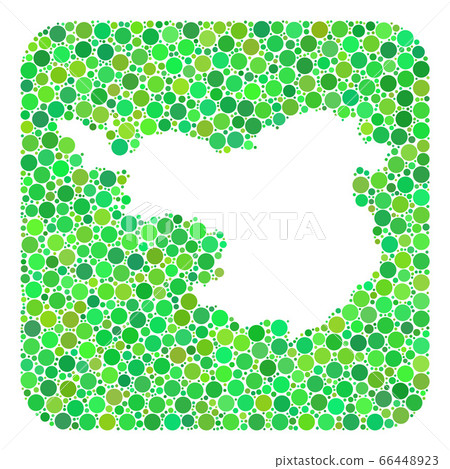 Map of Gerona Province - Dotted Collage with Hole Map of Gerona Province - Dotted Collage with Hole 66448923