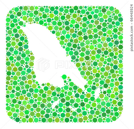 Map of Koh Chang - Dotted Mosaic with Stencil Map of Koh Chang - Dotted Mosaic with Stencil 66448924