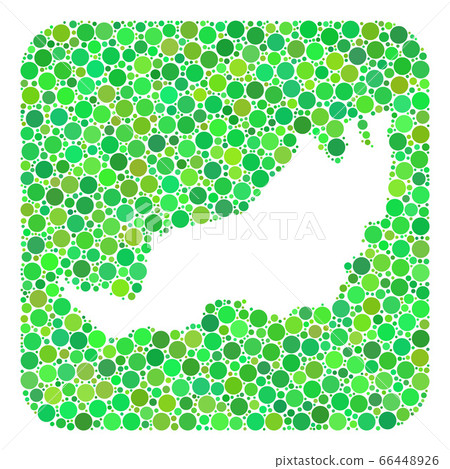 Map of Sarawak - Dotted Mosaic with Hole Map of Sarawak - Dotted Mosaic with Hole 66448926