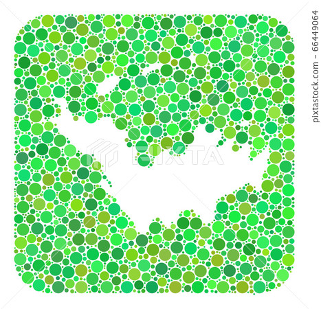 Map of Saint Barthelemy - Dotted Mosaic with Stencil Map of Saint Barthelemy - Dotted Mosaic with Stencil 66449064