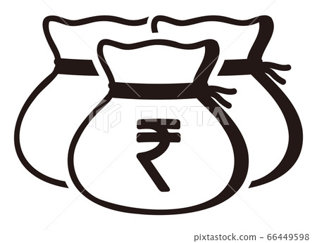 Money drawstring bag ( indian rupee ) Money drawstring bag ( indian rupee ) 66449598