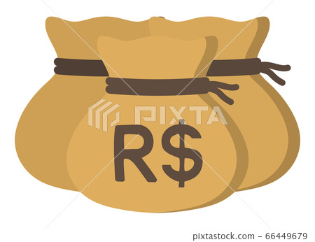 Money drawstring bag ( brazilian real ) 66449679