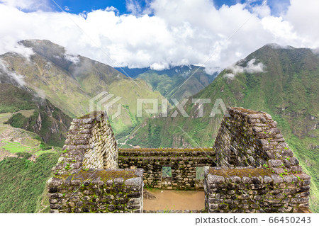Machu Picchu, a Peruvian Historical Sanctuary. One Machu Picchu, a Peruvian Historical Sanctuary. One 66450243