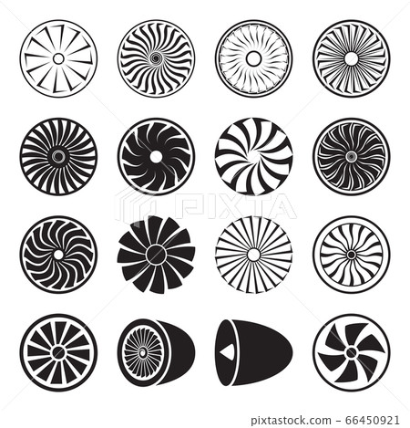 Turbine icons. Vector illustration 66450921