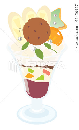 Chocolate banana parfait - Stock Illustration [66450997] - PIXTA