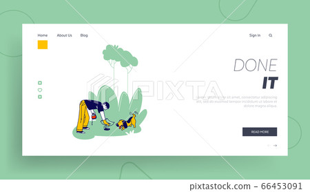 Man Follow Cleaning Rules while Walking Domestic Animal Landing Page Template. Dog Owner Character Remove Dog Shit Man Follow Cleaning Rules while Walking Domestic Animal Landing Page Template. Dog Owner Character Remove Dog Shit 66453091