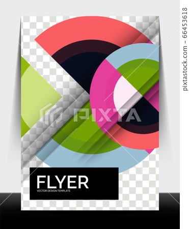 Circle design a4 flyer print template, annual report design Circle design a4 flyer print template, annual report design 66453618