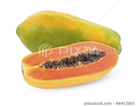 papaya isolated on white background papaya isolated on white background 66453805