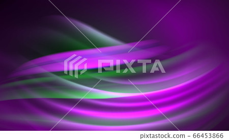 Fluid wave lines background. Trendy abstract layout template for business or technology presentation, internet poster or web brochure cover, wallpaper 66453866