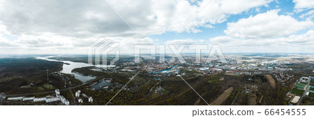 aerial cityscape d photo of Berlin in Germany 66454555