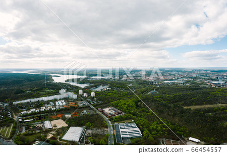 aerial cityscape d photo of Berlin in Germany 66454557