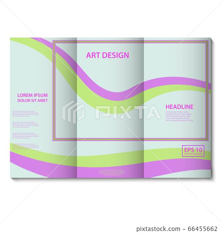Soft colorful light green and violet lines vector background template. Flyer, cover, banner design. Trendy vector abstract shapes lines for presentations and posters. Soft colorful light green and violet lines vector background template. Flyer, cover, banner design. Trendy vector abstract shapes lines for presentations and posters. 66455662