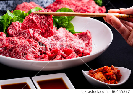 與日本和牛一起享用烤肉：美食圖片 66455857
