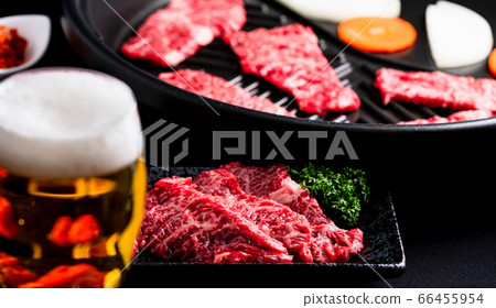 Enjoy Japanese Beef Yakiniku with Beer: Gourmet Image 66455954