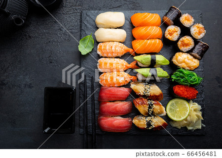 Set of sushi and maki Set of sushi and maki 66456481