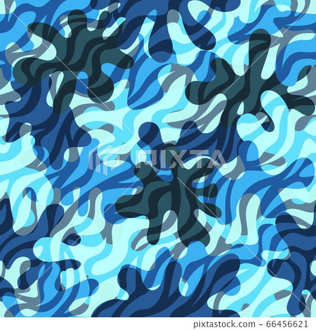 Camouflage pattern background. Classic clothing style masking camo repeat print Camouflage pattern background. Classic clothing style masking camo repeat print 66456621