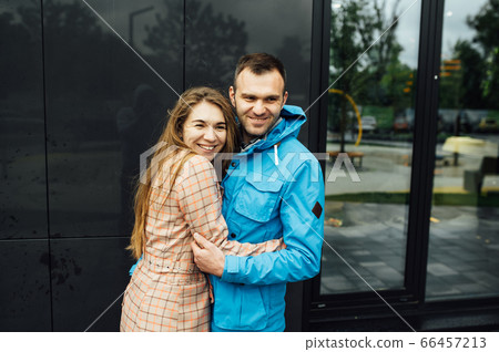 beautiful happy couple of lovers have fun in the city beautiful happy couple of lovers have fun in the city 66457213