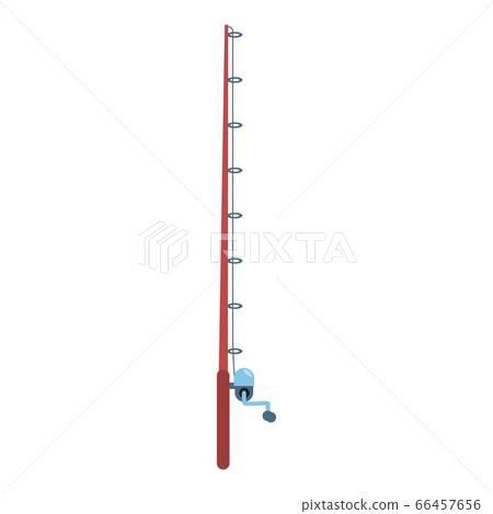 Fishing rod icon, cartoon style Fishing rod icon, cartoon style 66457656