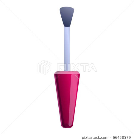 Nail polish brush icon, cartoon style 66458579