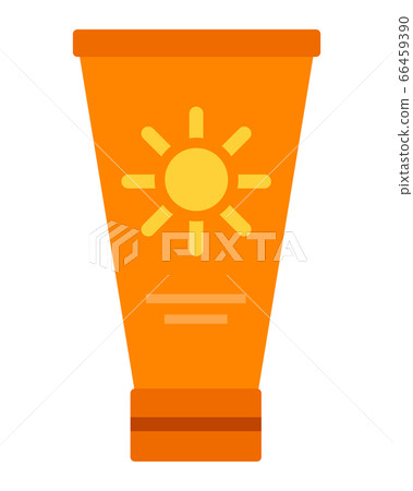 Tube sunscreen vector icon flat isolated 66459390